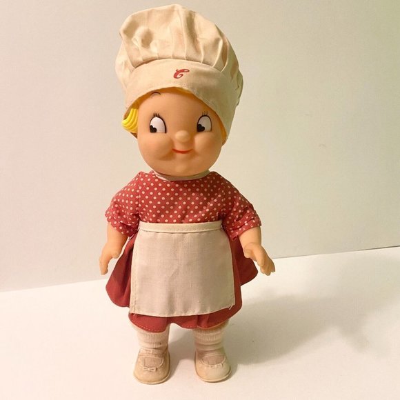 Chef Doll with Red Outfit and Cream Hat - Picture 1 of 16